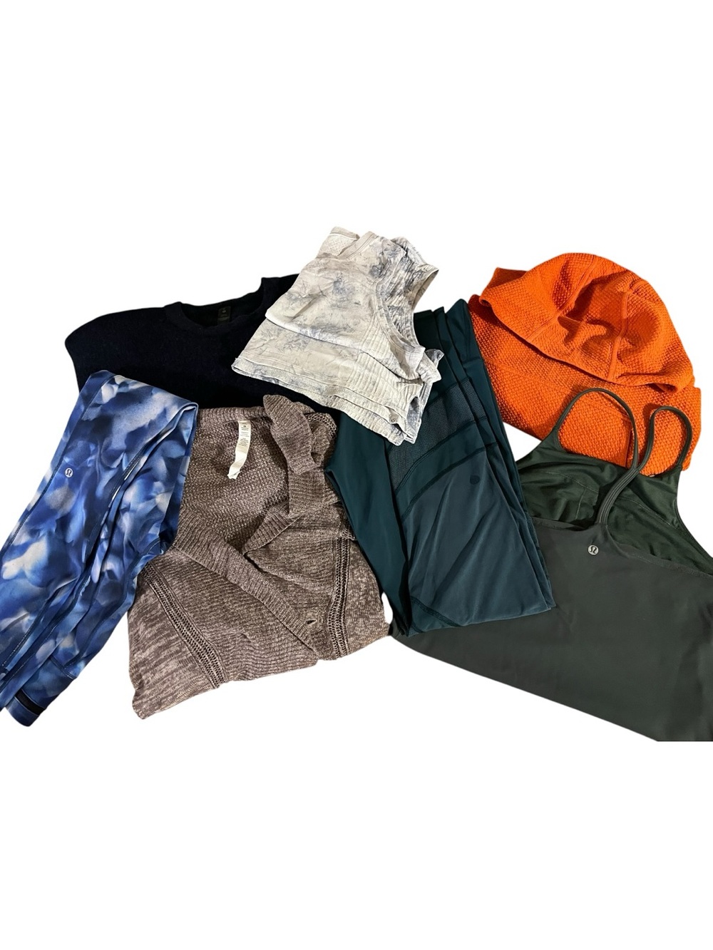 Reseller bundle of Lululemon clothes - leggings, tank tops, sweaters. - Picture 2 of 8